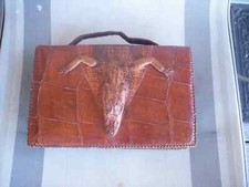 RARE VINTAGE AUTHENTIC Alligator Skin Handbag