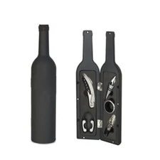 5 Pcs Deluxe Wine Accessory Gift Set - Wine Bottle Corkscrew Opener,Stopper