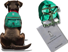 Dog Hiking Backpack Harness Lightweight, Adjustable, and Water-Resistant Pet,