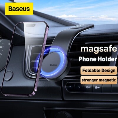 Magnetic Car Phone Holder Mount Easy Paste Stand for iPhone 15 14 13 12 Pro Max