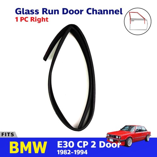 For BMW E30 3 Series 2D Coupe 198294 Glass Run Door Channel Rubber