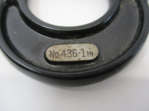 STARRETT # 436 Micrometer 0" - 1" x .001" Smooth Movement 436P-1 Checks On EC - Picture 3 of 15
