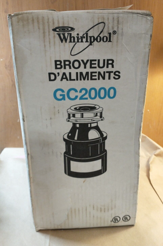 Whirlpool GC2000 1/2 HP Continuous Feed Food Garbage Disposal - Fast Shipping - Picture 2 of 3