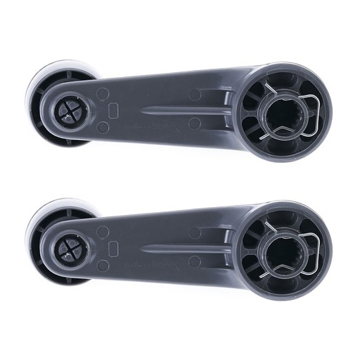 2pc Left & Right Manual Window Crank Handle Grey for Toyota Landcruiser & Hilux - Picture 2 of 6
