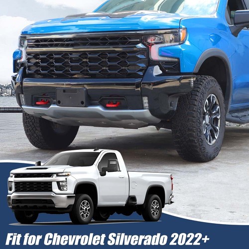 Front License Plate Frame Bracket Holder Accessories For Chevy Silverado ZR2 22+ - Picture 3 of 16