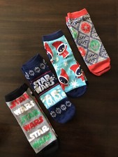 Boys Star Wars Novelty Christmas Socks 4 Pairs