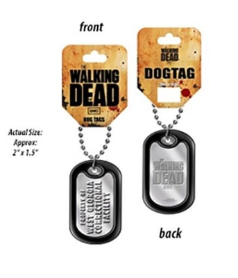 The Walking Dead Property of West Georgia Correctional Facility Dog Tag UNUSED