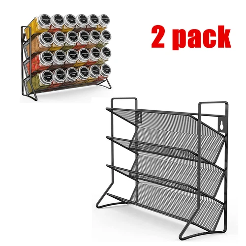 Seasoning Spice Bottle Rack Shelf Storage Stand Kitchen Cabinet Organizer Holder - Picture 1 of 11