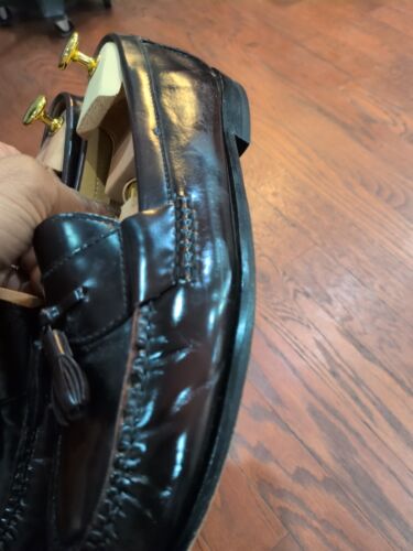 Cole Haan Pinch Tassel Loafers Dress Shoes Men's 9D Burgundy Leather - Picture 3 of 19