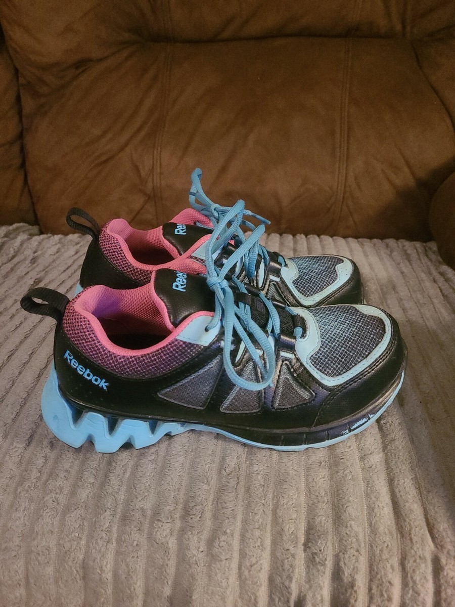 Reebok RB325 Zigkick Work Women's Black/Blue /Pink Work Safety Shoe Size 