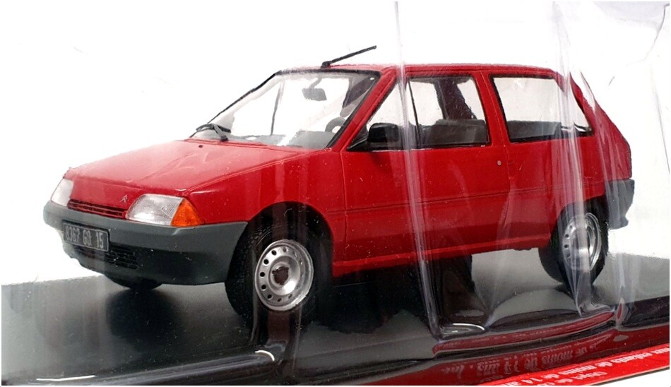 Hachette 1/24 Scale Diecast G111V024 - Citroen AX Berline - Red