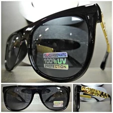 Classic Retro Hardcore HIP HOP GANGSTER Style PARTY SUN GLASSES Super Dark Lens