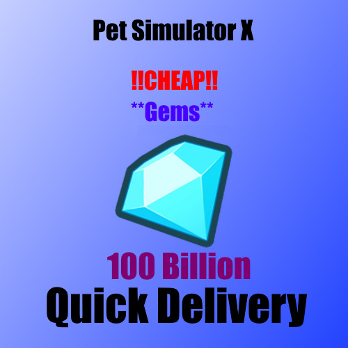 Roblox Pet Sim X Gems/Diamonds Shop 25B-10T Gems, Pet Simulator X, PSX, Cheap