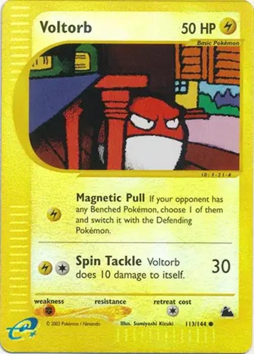 Voltorb - 113/144 - Pokemon Skyridge Reverse Holo Rare Card NM