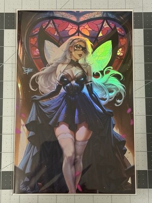 Artist Alley #1 Black Cat Cosplay Wedding Dress Nice Foil Variant Dhaxina