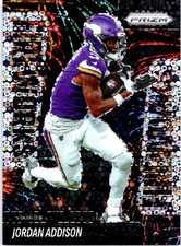 2025 Panini Prizm #8 Jordan Addison Fireworks No Huddle