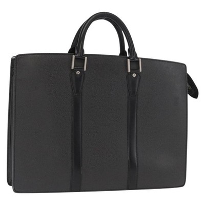 LOUIS VUITTON Taiga Porte Documents Rozan Bag Ardoise M30052 LV Auth 159556