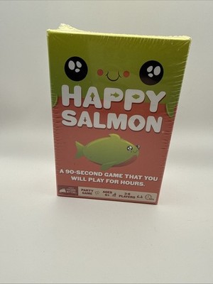 Happy Salmon Card Game Party Game By Exploding Kittens Ages 6+ 3-8 Players 90 Se