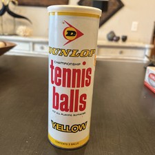 Vintage Dunlop Yellow Tennis Balls Made In USA Championship USLTA Unopened