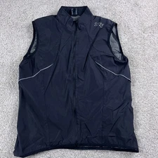 Gore Bike Wear Vest Mens Large Black Windstopper Active Shell Cycling Outdoors