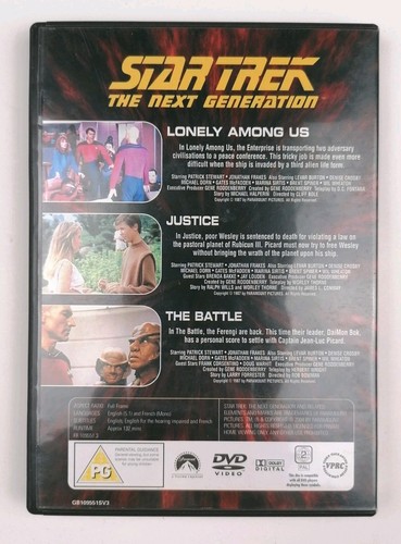 Star Trek The Next Generation TNG 19 Episodes 55-57 Collectors Edition DVD Reg 2 - Picture 2 of 3
