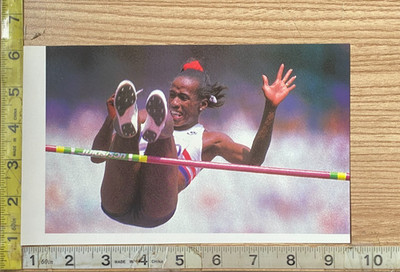 Jackie Joyner Kersee High Jump Olympics Action Scene Book Photograph