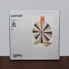 BNIB Discontinued IKEA Wooden LUSTIGT Wheel Of Fortune/Spinning Prize Wheel Game