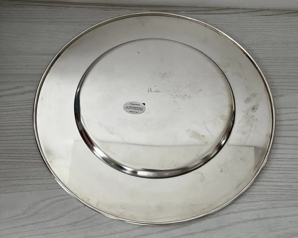 Sottopiatti  vintage placcati in argento - Immagine 2 di 4