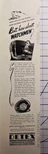 1941 Detex Watchmen's Clocks Print Ad - Newman Eco Alert Patrol Security Safety