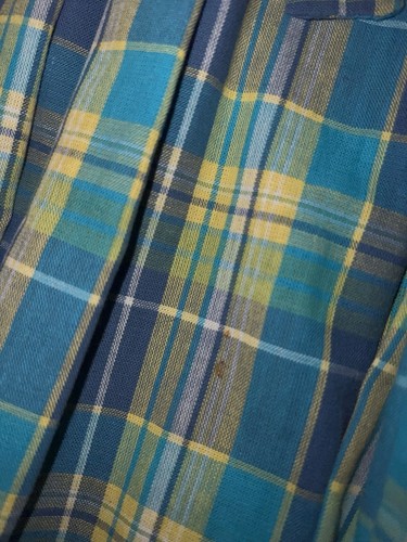 Laura Ashley Dress Girls 9 Blue Green Plaid Floral Mother Child Cottagecore Bow - Picture 10 of 10