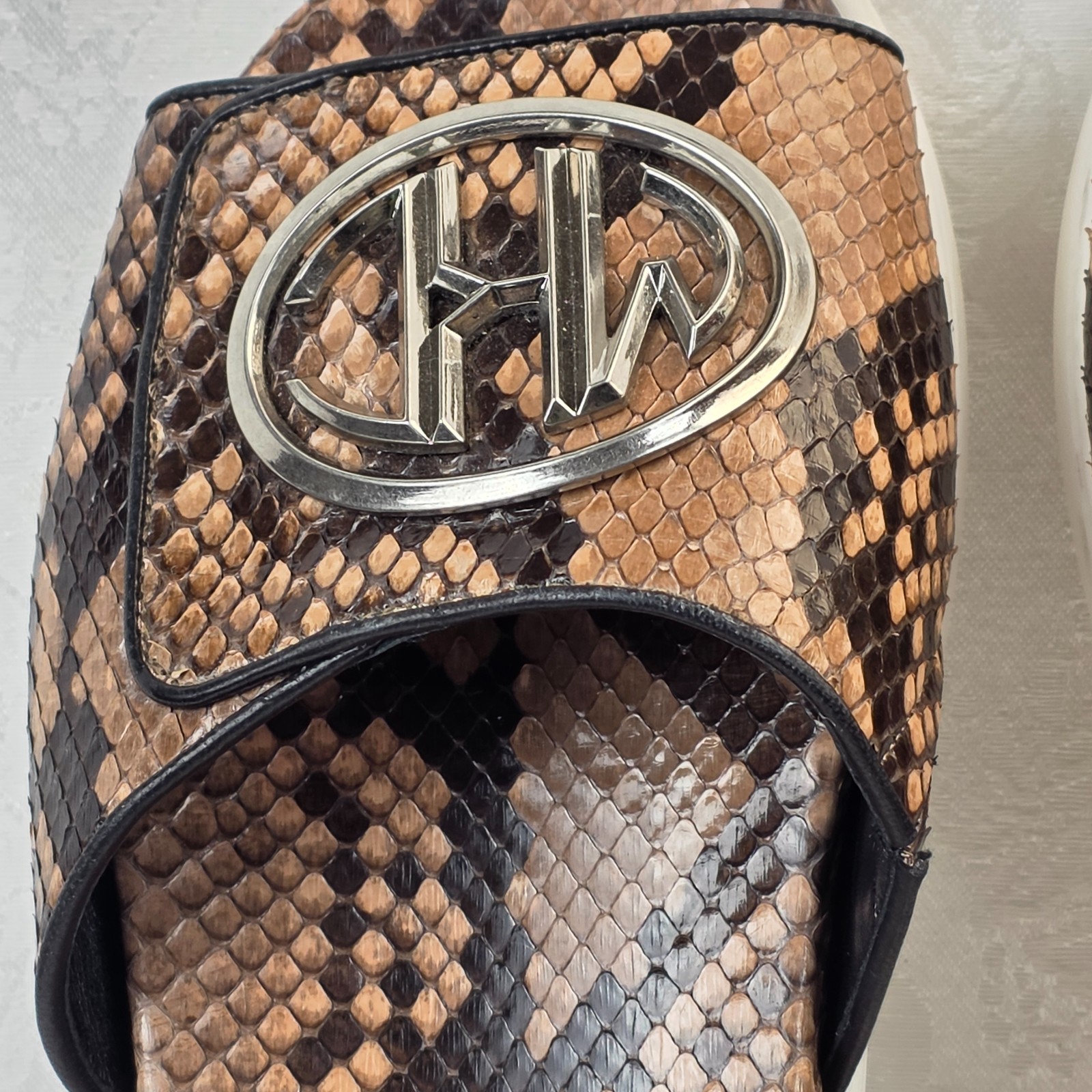 Michael Kors Genuine Python Slide Sandals Size 36… - image 4