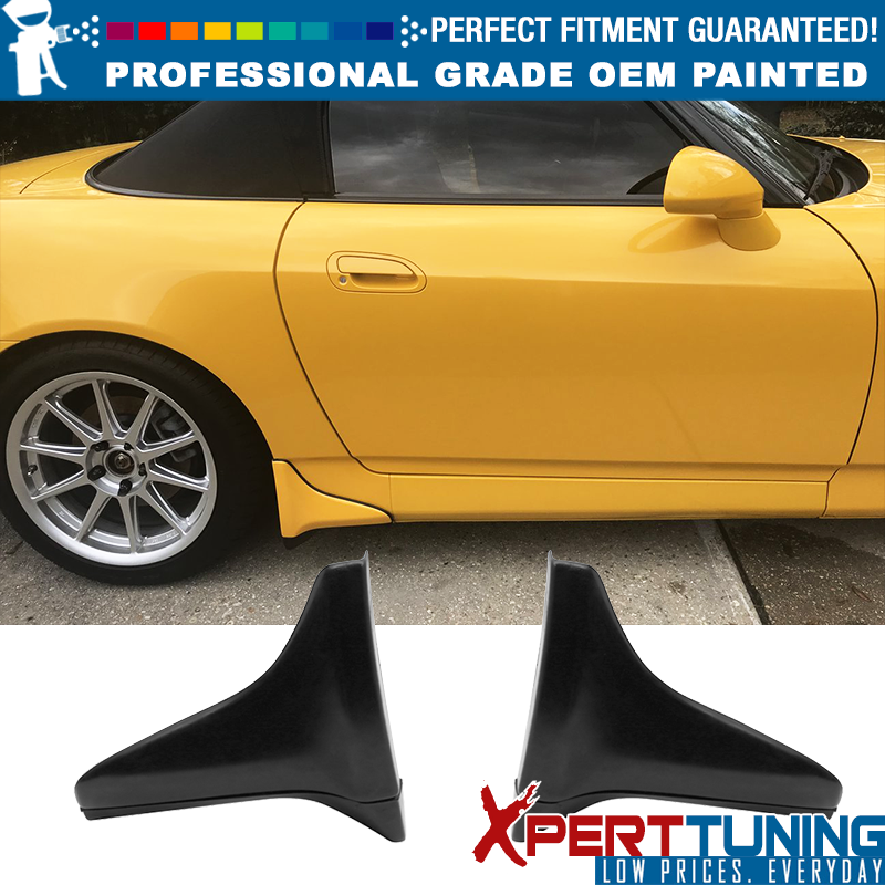 Fits 00-09 Honda S2000 OE Style Side Strakes Matte Black - Painted