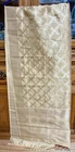 BEIGE GOLDEN jaal India BANARSI Art Silk Dupatta Wrap Scarf Stole Chunri shawl