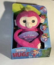 FINGERLINGS HUGS Bella Pink Interactive Plush Monkey Advanced Tech