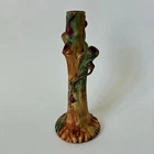 New ListingWeller Woodcraft Tree Bud Vase Apple Relief Arts Crafts Pottery 1920s
