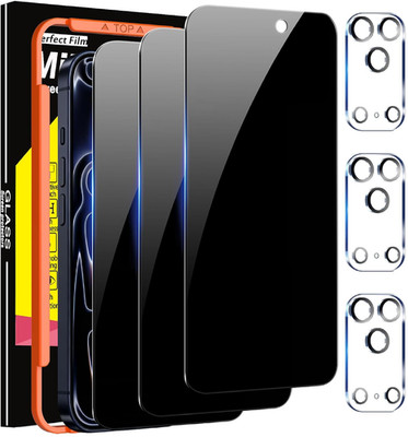Milomdoi 3 Pack Privacy Screen Protector for iPhone 17 Pro Max [Phone Case Frien