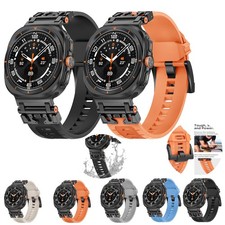 Rugged Band for Samsung Watch Ultra 47mm 2025/2024 Metal Connectors Sport Strap