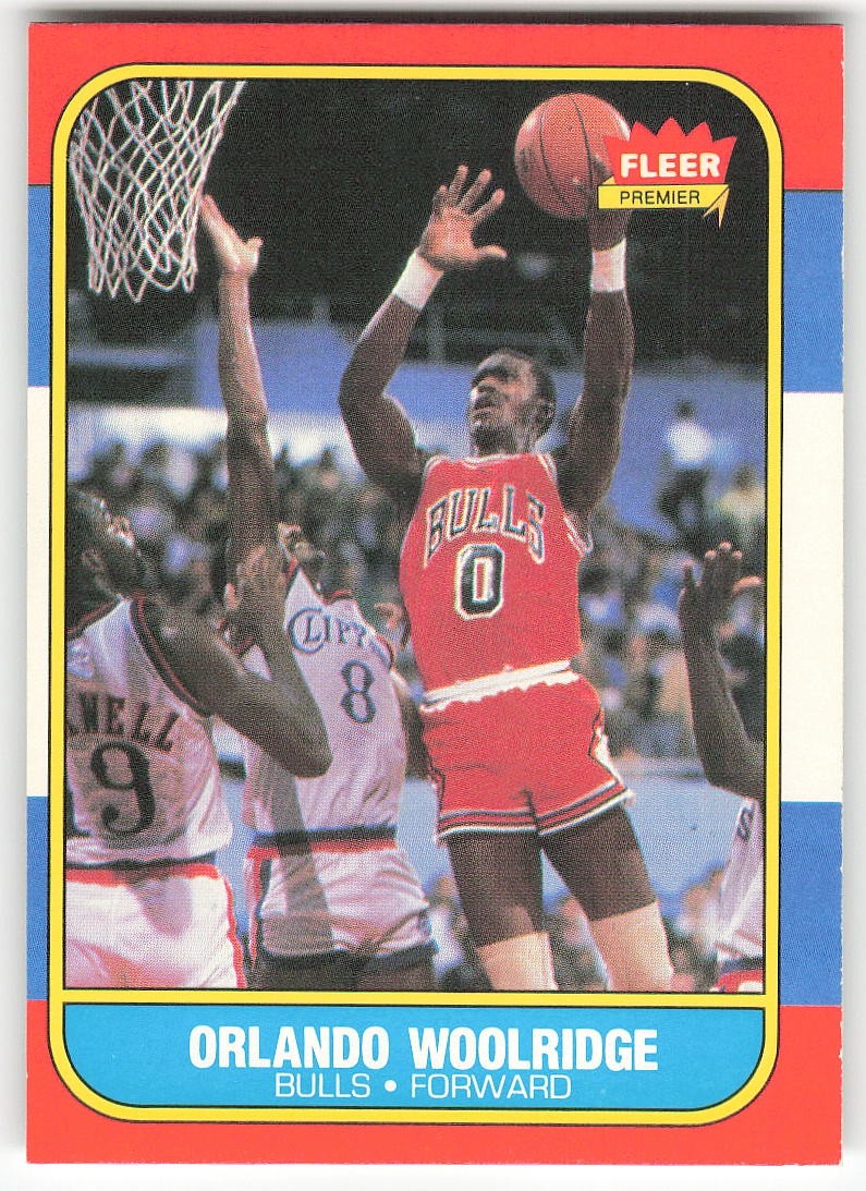 1986-87 Fleer #130 Orlando Woolridge BASKETBALL Chicago Bulls