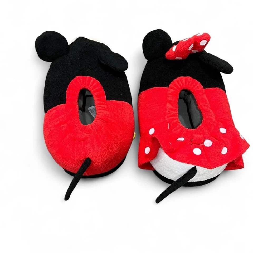 Mickey & Minnie Mouse Plush Slippers -US 7/8/9 - Image 4 of 4
