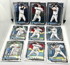 2024 Bowman Draft 1st Bowman Chrome Miami Marlins RC Team Lot Of 9