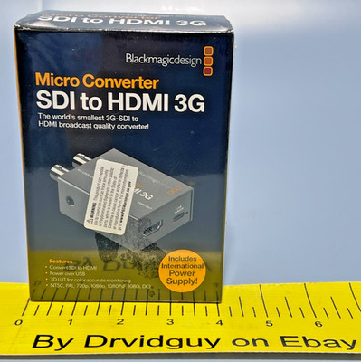 Blackmagic Design Micro Converter SDI to HDMI 3G PSU; CONVCMIC/SH03G/WPSU