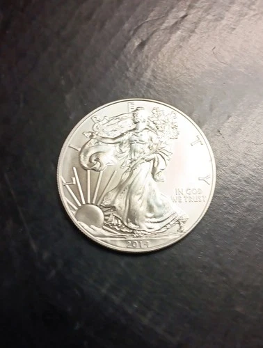 2014 LIBERTY AMERICAN EAGLE 999 FINE SILVER DOLLAR COIN 1oz Uncirculated Authent