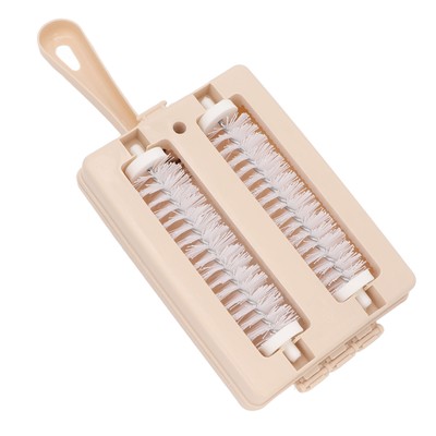 Teppich Debris Sweeper Brush Double Roller Handheld Staub Reinigungsbürste für B