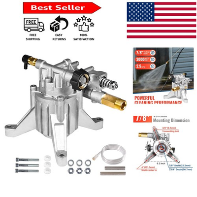 #ad High Performance 3000 PSI Pressure Washer Pump with 7 8quot; Shaft Easy Install $128.69