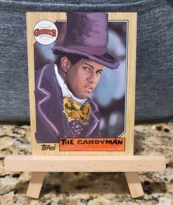 1987 Topps CANDYMAN - CANDY MALDONADO  Painted on card - Custom - ACEO - #335
