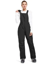 Women's Skiing Pants Insulated Ski Bib Waterproof Snow Overalls Windproof Sno...
