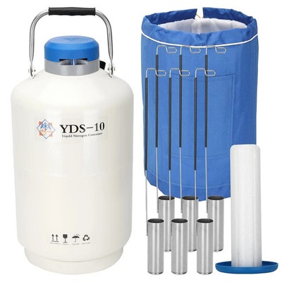 SCUFFED BOTTOM FLAW Magula 10L Liquid Nitrogen Cryogenic Container Aluminum LN2