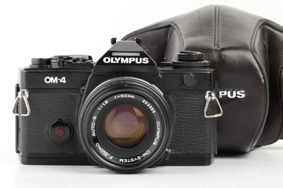 Olympus OM-4 schwarz + F.Zuiko Auto-S 1,8/50mm OM SHP 311229