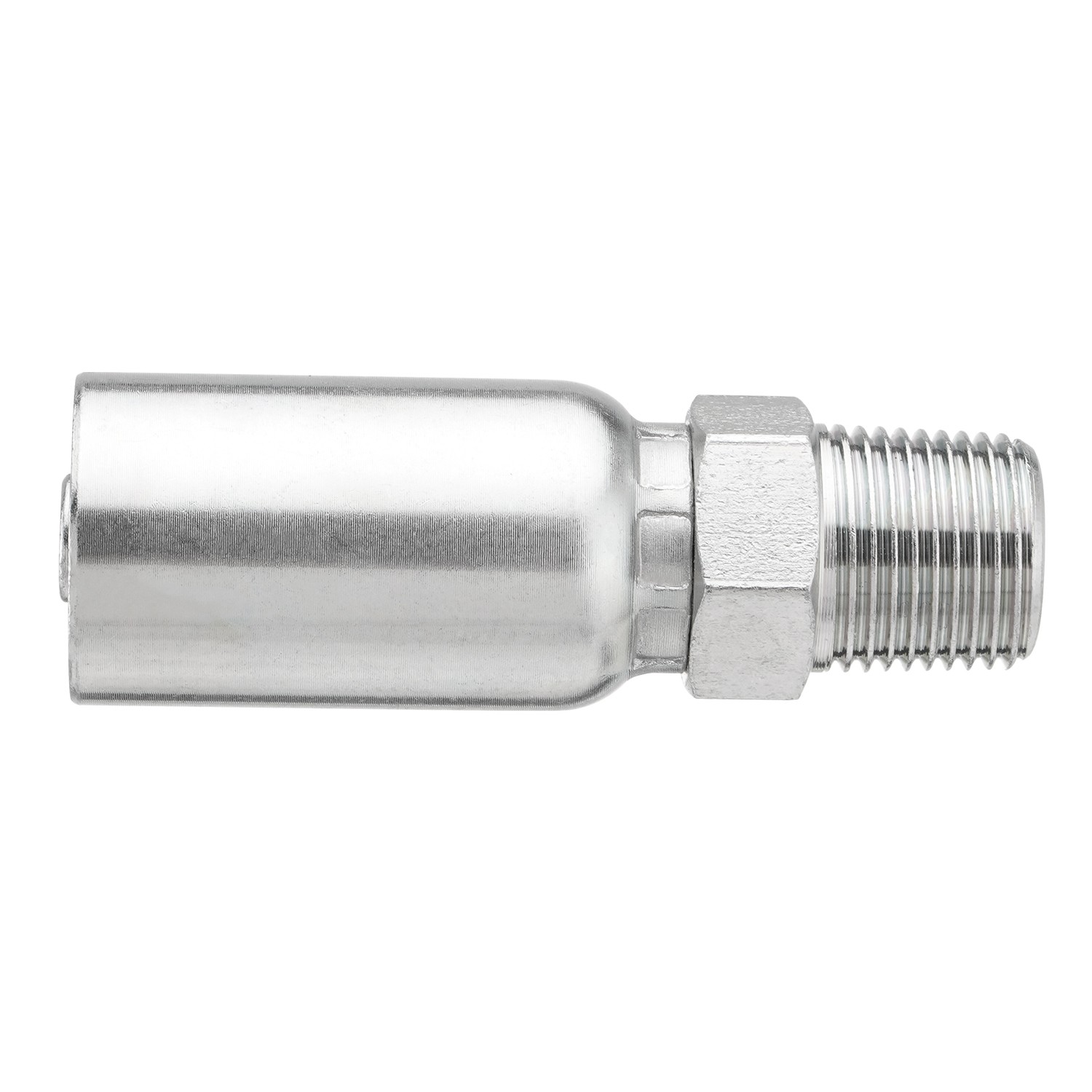 12 Pack Hydraulic Hose Fittings, 3/8" I.D. Hose X 3/8" NPTF Male with Protection