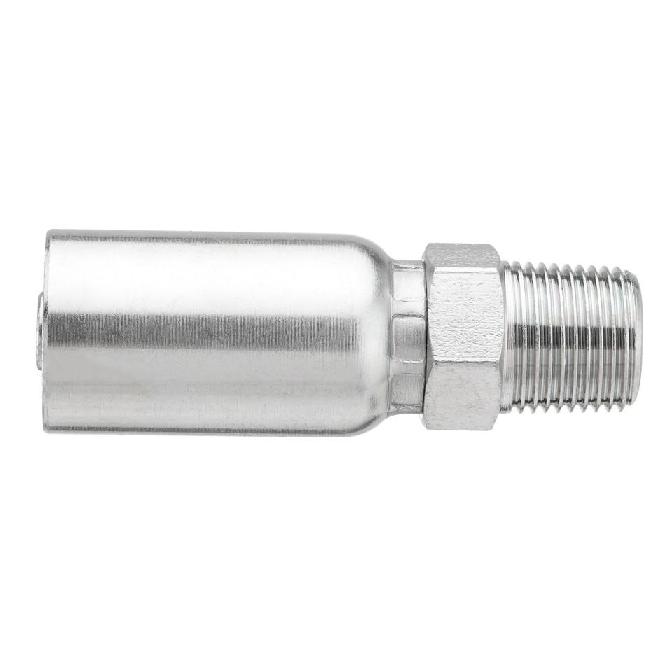 12 Pack 3/4 NPTF Hydraulic Hose End Fittings 1/2" ID Hose X 3/4" NPTF Male Carbon Steel